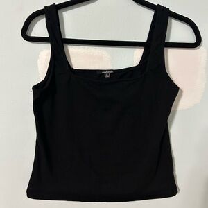 This is an Ambiance Plain Black Cropped Top!